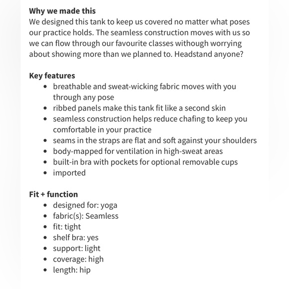 Lululemon Seamlessly Covered Tank Heathered Black - Picture 7 of 16